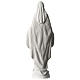 Estatua Virgen Milagrosa polvo de mármol blanco 45 cm s5
