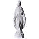 Our Lady of Miracles in white Carrara marble dust 30 cm s1