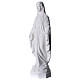 Our Lady of Miracles in white Carrara marble dust 30 cm s2
