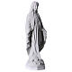 Our Lady of Miracles in white Carrara marble dust 30 cm s3