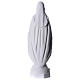 Our Lady of Miracles in white Carrara marble dust 30 cm s4
