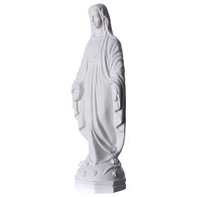 Madonna Miracolosa polvere di marmo bianco Carrara 30 cm