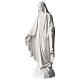Our Lady of Miracles statue 35 cm in synthetic white Carrara marble dust s3