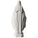 Virgen Milagrosa mármol sintético blanco Carrara 35 cm s5