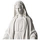 Madonna Miracolosa marmo sintetico bianco Carrara 35 cm s2