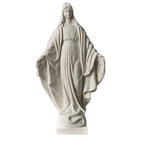 Our Lady of Miracles statue in synthetic marble 20 cm