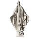 Our Lady of Miracles statue in synthetic marble 20 cm s1
