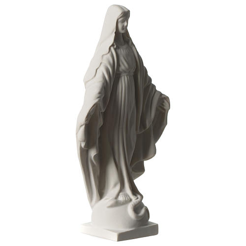 Estatua Virgen Milagrosa de mármol sintético 20 cm 3