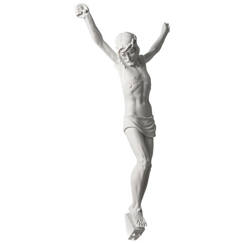 Corpus of Christ white composite marble statue 23.5 inches 3