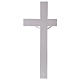 Crucifix in white composite marble 19.5 inc s6