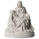 Pieta of Michelangelo in white synthetic marble 25 cm s1