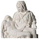 Pieta of Michelangelo in white synthetic marble 25 cm s2
