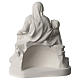 Pieta of Michelangelo in white synthetic marble 25 cm s5