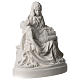 Statua Pietà di Michelangelo marmo sintetico bianco 25 cm s4