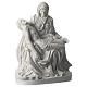 Pieta statue of Michelangelo in white synthetic marble 40 cm s4