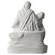 Pieta statue of Michelangelo in white synthetic marble 40 cm s5