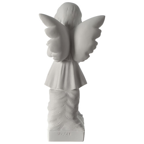 Angel with flowers composite marble statue 19 inc 5