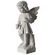 Angel with flowers composite marble statue 19 inc s3