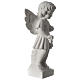 Angel with flowers composite marble statue 19 inc s4