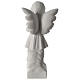 Angel with flowers composite marble statue 19 inc s5