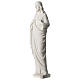 Sacred Heart of Jesus 53 cm in white Carrara marble dust s3