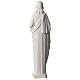 Sacred Heart of Jesus 53 cm in white Carrara marble dust s5