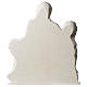 Pieta of Michelangelo plate in white synthetic marble 42 cm s4