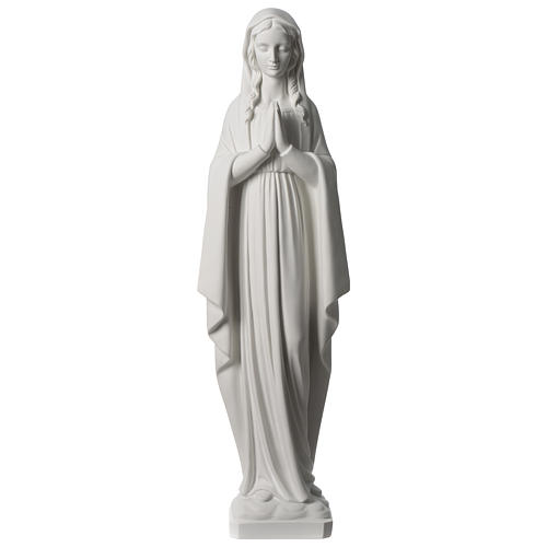 Our Lady praying marble statue 80 cm 1