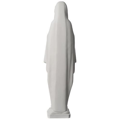 Vierge en prière marbre synthétique 80 cm 5