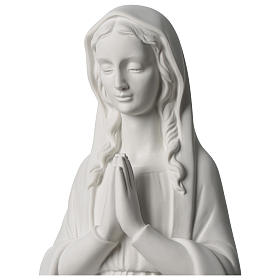Madonna in preghiera marmo sintetico 80 cm