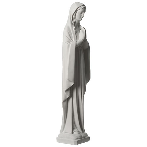 31 inc Our Lady praying composite marble statue 4