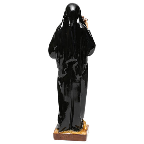Statue Heilige Rita bemalten Kunstmarmor 40cm 5