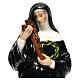 Statue Heilige Rita bemalten Kunstmarmor 40cm s2