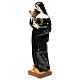 Statue Heilige Rita bemalten Kunstmarmor 40cm s3
