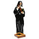 Statue Heilige Rita bemalten Kunstmarmor 40cm s4
