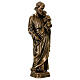 Saint Joseph 30 cm in bronzed marble, outdoor use s3