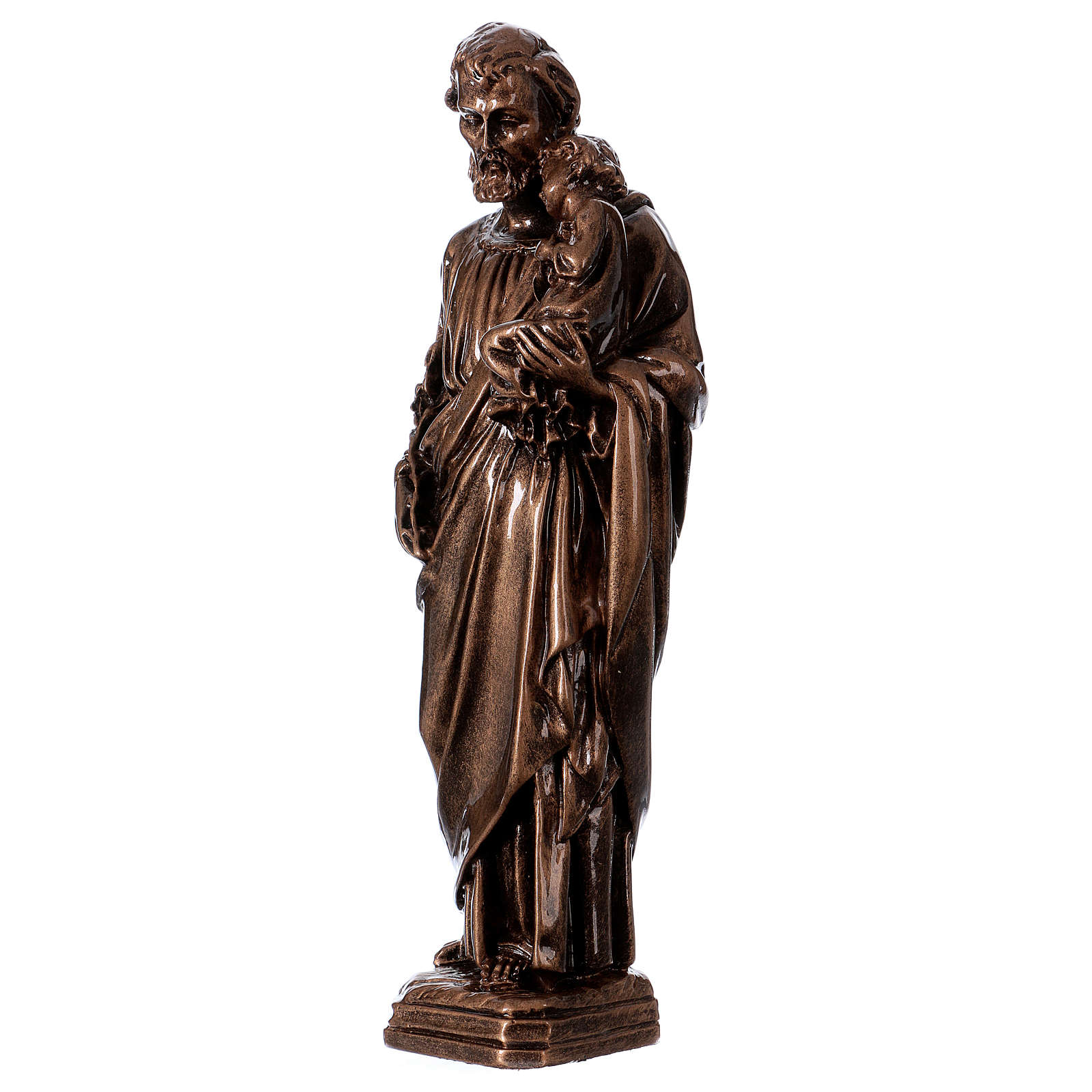 Statuette Saint Joseph Signes Grimalt - Bronze - Résine - Neuve Sous Emballage