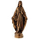Virgen Milagrosa 60 cm bronceada polvo mármol Carrara PARA EXTERIOR s1