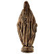 Virgen Milagrosa 60 cm bronceada polvo mármol Carrara PARA EXTERIOR s6