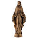 Blessed Mary statue, 45 cm bronzed reconstituted Carrara marble FOR OUTDOORS s1