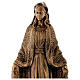 Blessed Mary statue, 45 cm bronzed reconstituted Carrara marble FOR OUTDOORS s2