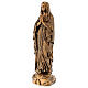 Gottesmutter von Lourdes 50cm Marmorpulver Bronzefinish für AUSSENGEBRAUCH s3