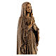 Gottesmutter von Lourdes 50cm Marmorpulver Bronzefinish für AUSSENGEBRAUCH s4