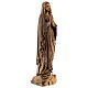 Gottesmutter von Lourdes 50cm Marmorpulver Bronzefinish für AUSSENGEBRAUCH s5