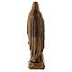 Estatua Virgen Lourdes 50 cm bronceada polvo de mármol PARA EXTERIOR s6