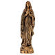 Statua Madonna Lourdes 50 cm bronzata polvere di marmo PER ESTERNO s1