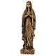 Our Lady of Lourdes statue in bronzed marble powder composite 40 cm, OUTDOOR s1