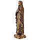 Our Lady of Lourdes statue in bronzed marble powder composite 40 cm, OUTDOOR s3