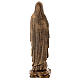 Virgen de Lourdes 40 cm bronceada mármol sintético PARA EXTERIOR s6