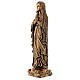 Madonna di Lourdes 40 cm bronzata marmo sintetico PER ESTERNO s3